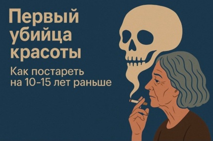 «Первый убийца красоты». Как постареть лет на 10-15 лет раньше?