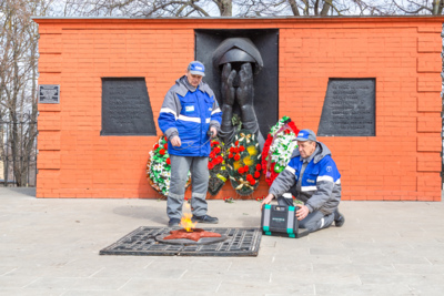 Белгородские газовики подготавливают мемориалы с Вечными огнями ко Дню Победы