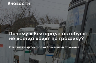 Мэр Белгорода рассказал, почему общественный транспорт не всегда ходит по расписанию