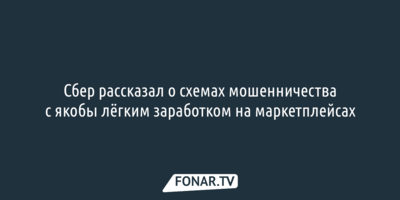 Сбер рассказал о схемах мошенничества с якобы лёгким заработком на маркетплейсах