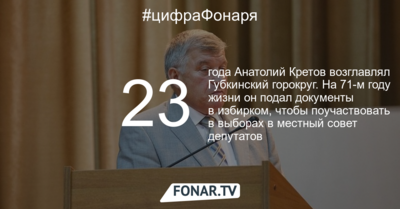 Глава Губкинского горокруга Анатолий Кретов будет участвовать в выборах в горсовет