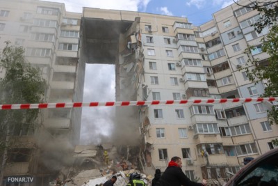Спасатели завершили работы на месте обрушения подъезда дома в Белгороде