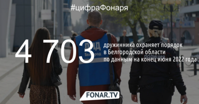 В Белгородской области работает 4 703 дружинника