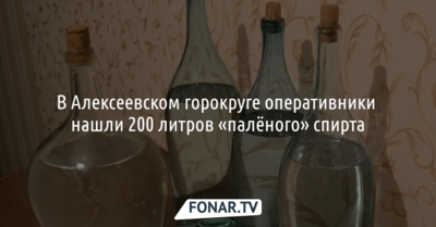 В Алексеевском горокруге оперативники нашли 200 литров «палёного» спирта