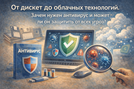 От дискет до облачных технологий. Зачем нужен антивирус и может ли он защитить от всех угроз? 