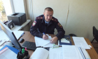 Александр Лужков, майор полиции, участковый уполномоченный ОМВД по Белгородскому району. В должности работает с августа 2012 года. Фото из личного архива