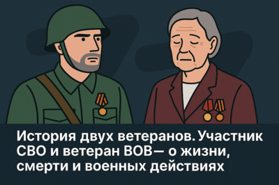 История двух ветеранов. Участник СВО и ветеран ВОВ — о жизни, смерти и военных действиях