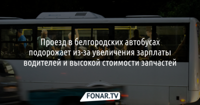 Появились аргументы, почему вырастет проезд в белгородских автобусах