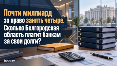 Почти миллиард за право занять четыре. Сколько Белгородская область платит банкам за свои долги?