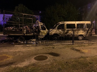 В Шебекинском округе столкнулись и загорелись две ГАЗели
