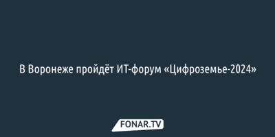 Белгородцев ждут на ИТ-форуме «Цифроземье-2024» в Воронеже