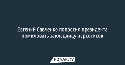 Белгородский губернатор Евгений Савченко попросил президента помиловать закладчицу наркотиков