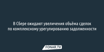 В Сбере ожидают увеличения объёма сделок по комплексному урегулированию задолженности 