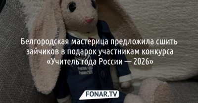 Будущие участники конкурса «Учитель года-2026» могут получить зайчиков от белгородской мастерицы