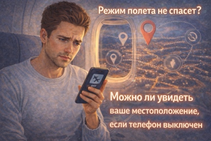 Режим полёта не спасёт? Можно ли увидеть ваше местоположение, если телефон выключен