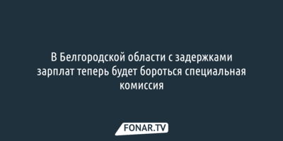 Чиновники нашли, кто будет бороться с задержками зарплат белгородцам