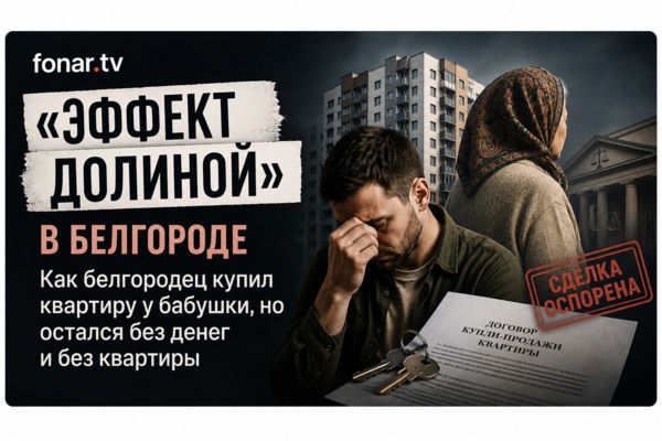 «Эффект Долиной» в Белгороде. Как белгородец купил квартиру у бабушки, но остался без денег и без квартиры