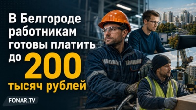 В Белгороде работникам готовы платить до 200 тысяч рублей