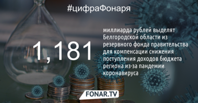 Минфин выделит Белгородской области миллиард рублей, чтобы компенсировать снижение доходов бюджета из-за коронавируса