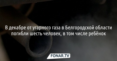За две недели в Белгородской области от угарного газа погибли шесть человек