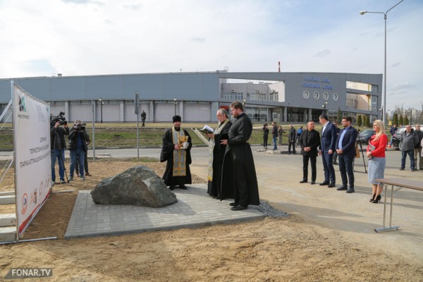 На месте парка аттракционов в Белгороде установили «закладной камень»