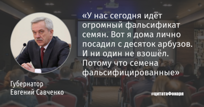 Цитату белгородского губернатора про арбузы признали одной из лучших цитат года в Черноземье