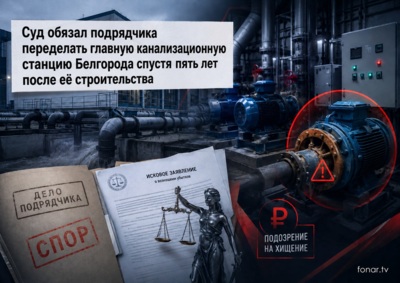 Суд обязал подрядчика переделать главную канализационную станцию Белгорода спустя пять лет после её строительства