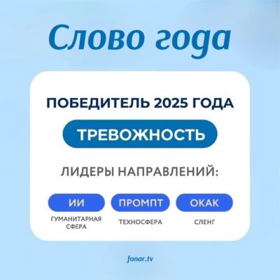 В России назвали главное слово 2025 года