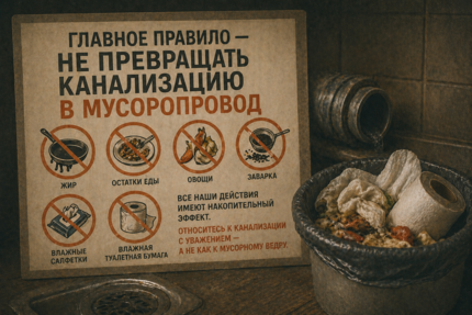 Не мешайте соду с уксусом! Директор белгородского «Коммунальщика» поделился, как дома самим следить за  канализационными сетями