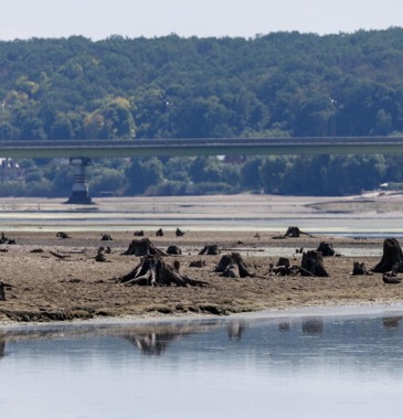 Фотограф запечатлел обмелевшее из-за атаки ВСУ Белгородское водохранилище