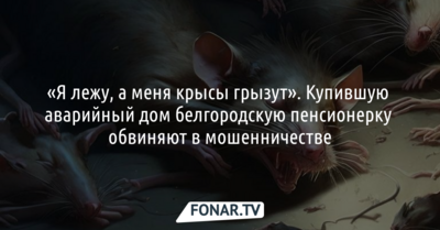 «Я лежу, а меня крысы грызут». Купившую аварийный дом белгородскую пенсионерку обвиняют в мошенничестве