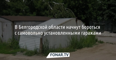 В Белгородской области решили разобраться с самовольно установленными гаражами