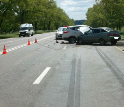 ​В Яковлевском районе автомобилистка устроила аварию с тремя автомобилями