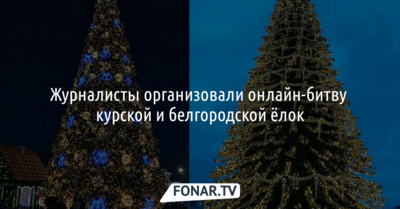 Журналисты организовали онлайн-битву курской и белгородской ёлок