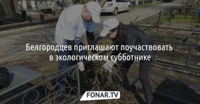 Белгородцев приглашают поучаствовать в экологическом субботнике 
