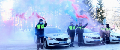Белгородские автоинспекторы устроили фаер-шоу для пострадавших в ДТП детей