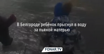 В Белгороде ребёнок прыгнул в воду за пьяной матерью 