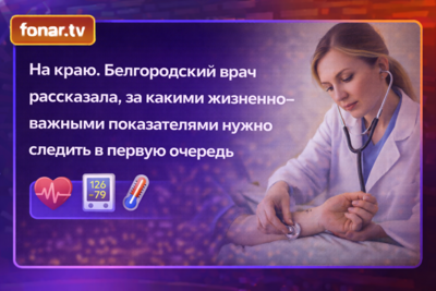 ​На краю. Белгородский врач рассказала, за чем нужно следить в первую очередь