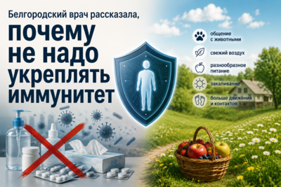 «Нет такого органа». Белгородский врач рассказала, почему не надо укреплять иммунитет