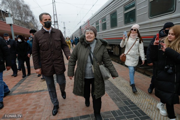 В Белгород прибыл первый поезд с беженцами из Донбасса