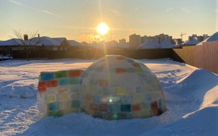 Иглу по-белгородски. Как за 19 дней построить ледяной дом для семьи из четырёх человек