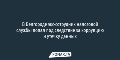 Бывший начальник налоговой инспекции Белгорода всё-таки попал под уголовные дела