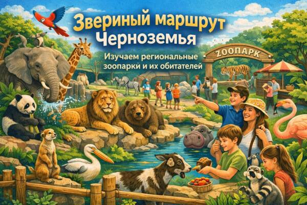 Звериный маршрут Черноземья. Изучаем региональные зоопарки и их обитателей