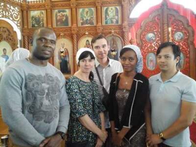 В Белгороде четверо молодых учёных из Эквадора, Конго и Мадагаскара стали православными
