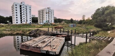 В Белгороде строят пешеходный мост через Северский Донец