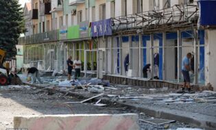 Фотограф показал последствия атаки на центр Белгород 9 августа