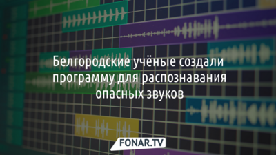 Белгородские учёные создали программу для распознавания опасных звуков