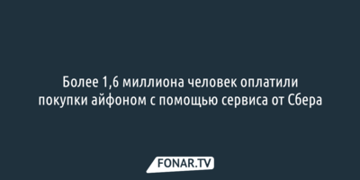 Более 1,6 миллиона человек оплатили покупки айфоном с помощью сервиса от Сбера