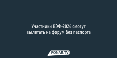 Участники ВЭФ-2026 смогут вылетать на форум без паспорта