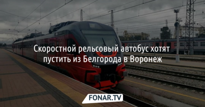 Скоростной рельсовый автобус хотят пустить из Белгорода в Воронеж
